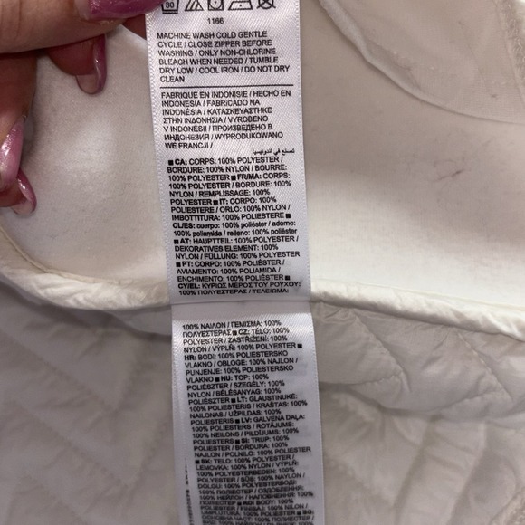 Athleta Sherpa 1/4 Snap Fleece Pullover Jacket Ivory Cream Size Small Petite - Picture 11 of 11